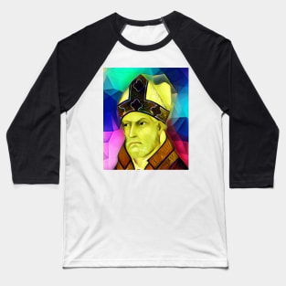 St. Augustine Colourful Portrait | St. Augustine Artwork 8 Baseball T-Shirt